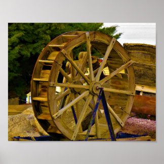 Water Wheel Poster