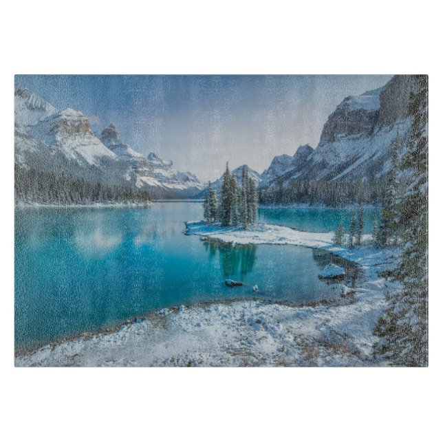 Water | Winter Jasper National Park, Canada Cutting Board (Front)