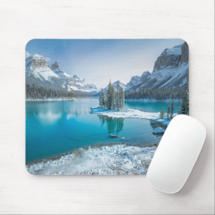 Water   Winter Jasper National Park, Canada Mouse Pad