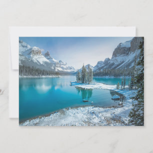 Water Winter Jasper National Park, Canada Thank You Card