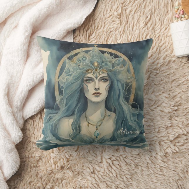 Water Witch Ocean Goddess Cushion (Blanket)