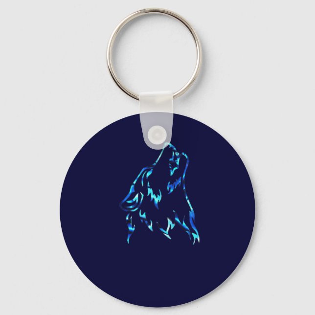 water wolf key ring (Front)