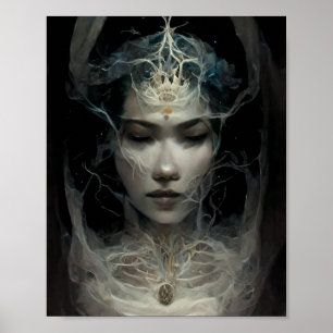 Water Wraith Fantasy Sci-Fi Art Poster