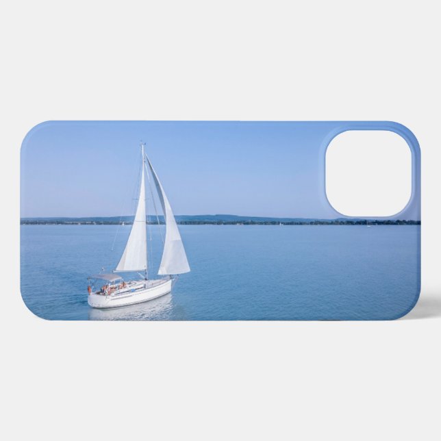 Water | Yacht at Lake Balaton Lake Hungary iPhone Case (Back Horizontal)