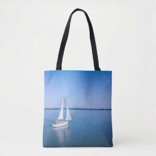 Water   Yacht at Lake Balaton Lake Hungary Tote Bag
