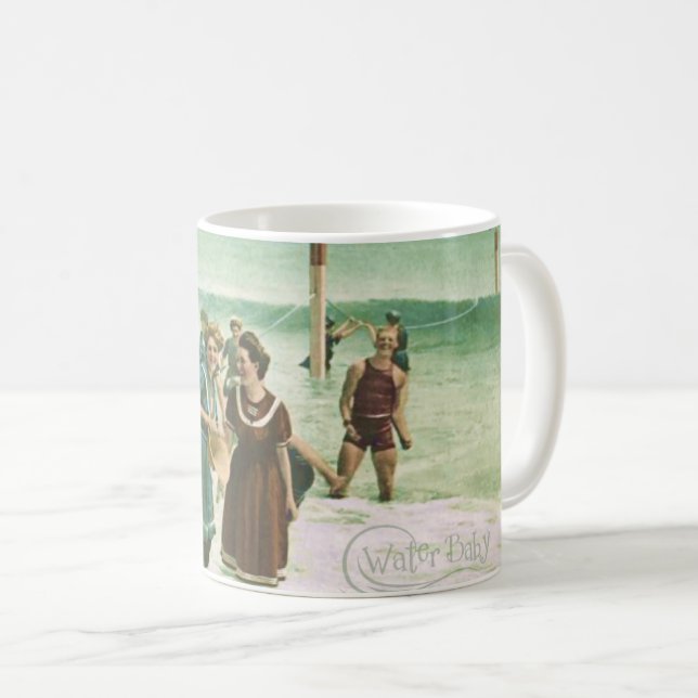 WaterBaby Vintage Swimming Mug (Front Right)