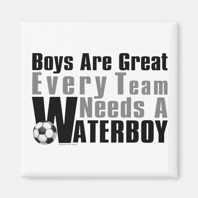 Waterboy Soccer Magnet (Front)