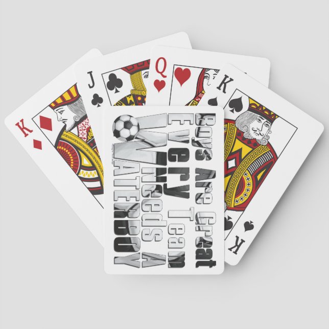 Waterboy Soccer Playing Cards (Back)