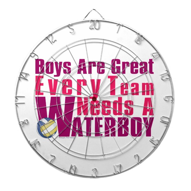 Waterboy Volleyball in Pink Dartboard (Front)