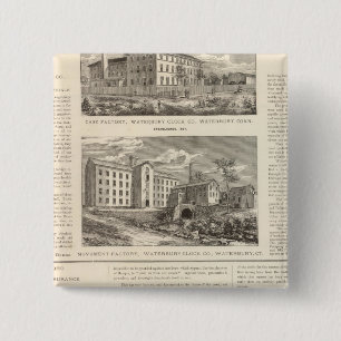 Waterbury Clock Company 15 Cm Square Badge