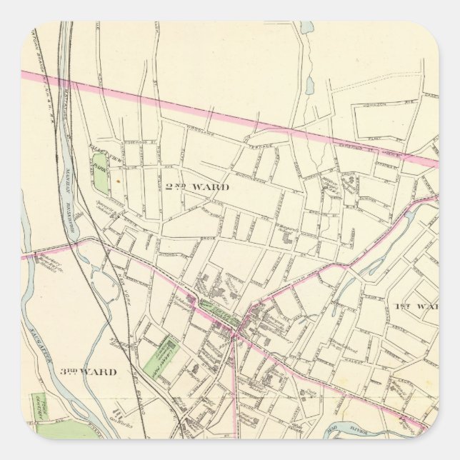 Waterbury Square Sticker (Front)