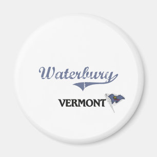 Waterbury Vermont City Classic Magnet
