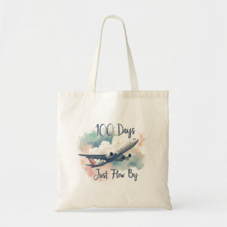 Watercolor 100 Days Tote Bag
