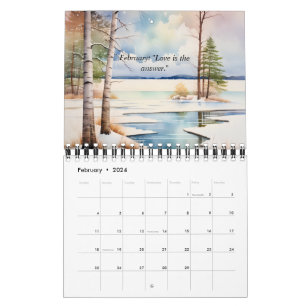 Watercolor 2024 Family Calendar