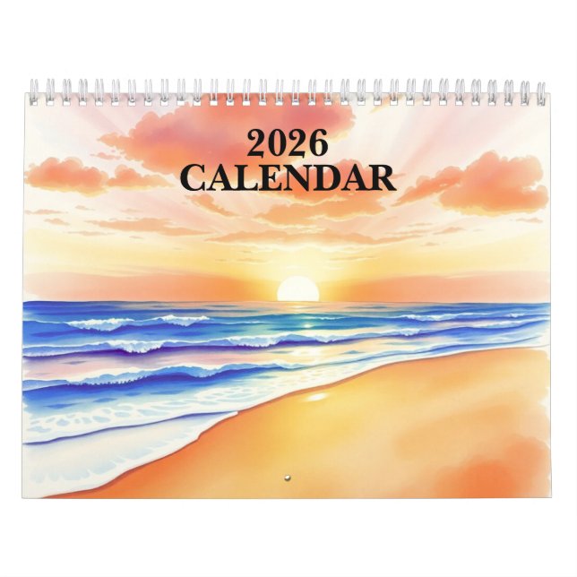 Watercolor 2025 Wall Calendar  (Cover)
