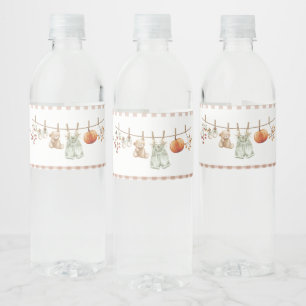 Watercolor A Little Pumokin is on the way bab Water Bottle Label