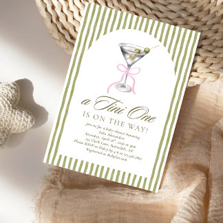 Watercolor a Tini One Baby Shower Invitation