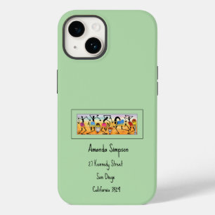 Watercolor Abstract African Art Break Dance Case-Mate iPhone 14 Case