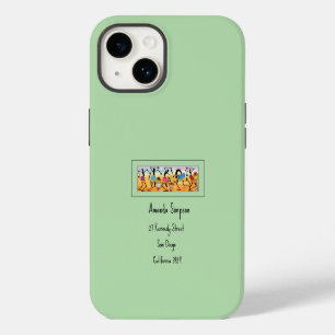 Watercolor Abstract African Art Break Dance iPhone 14 Case