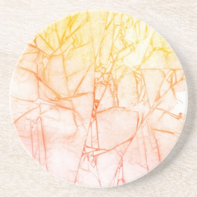 watercolor abstract background coaster (Front)