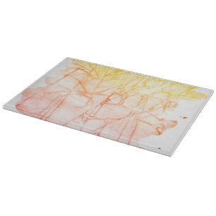 watercolor abstract background cutting board