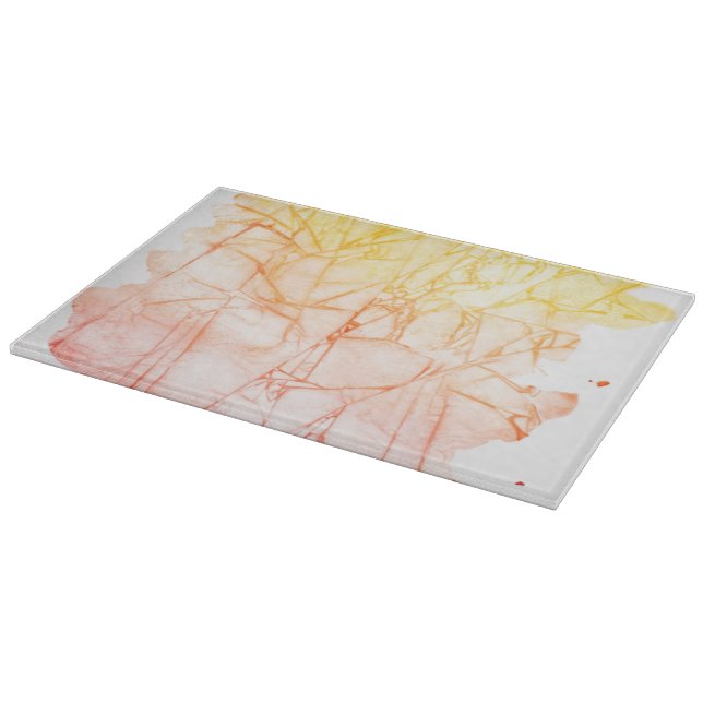 watercolor abstract background cutting board (Corner)
