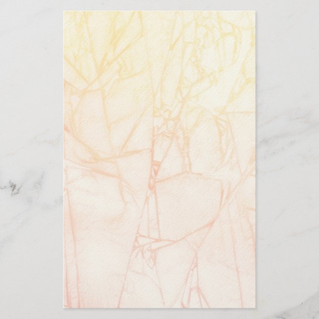 watercolor abstract background stationery (Front)