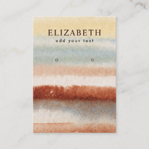 Watercolor Abstract Boho Earring Display Card