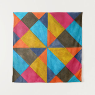 Watercolor abstract creative design. tapestry