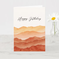 Watercolor Abstract Desert Personalised 