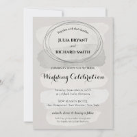 Watercolor Abstract | Geometric Circle Wedding