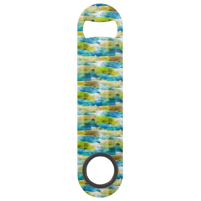 Watercolor abstract green, blue (Front)