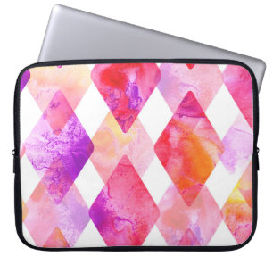 Watercolor Abstract: Hand Painted Seamless. Laptop Sleeve