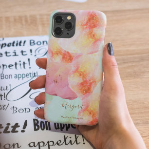Watercolor Abstract Ice Cream Colourful Your Name iPhone 13 Case