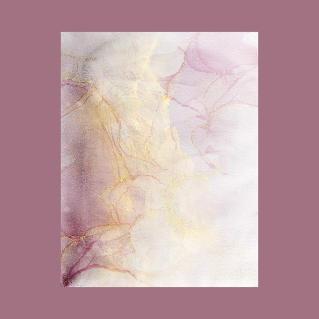 Watercolor Abstract Liquid Gold Scrapbook Paper (Creator Uploaded)