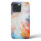 Watercolor Abstract Multicolor Cloud Art