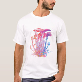 Watercolor Abstract Mushrooms T-Shirt