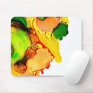 watercolor abstract oyster shells mouse pad