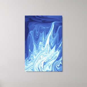Watercolor abstract pattern canvas print