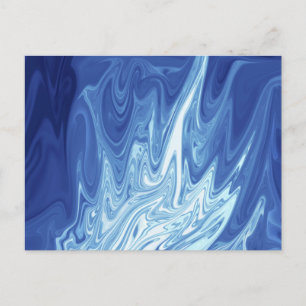 Watercolor abstract pattern postcard