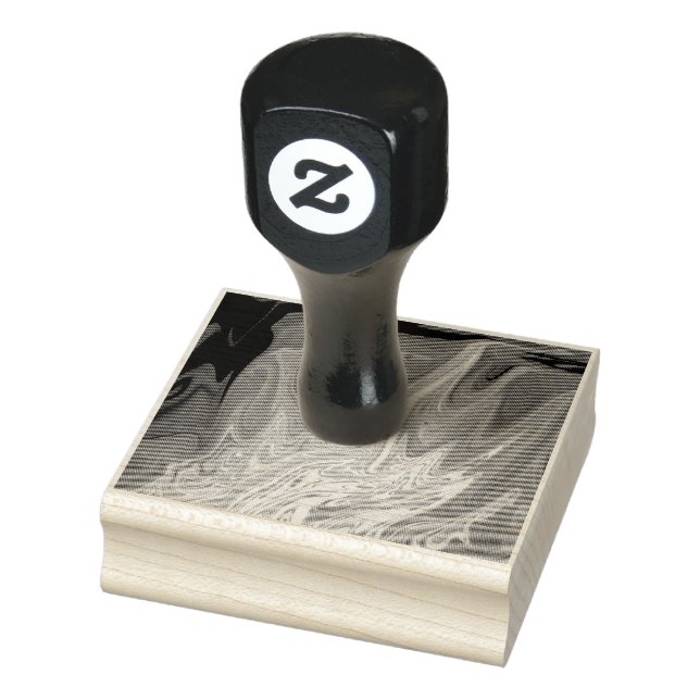 Watercolor abstract pattern rubber stamp (Stamp)