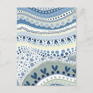 Watercolor abstract seamless pattern holiday postcard