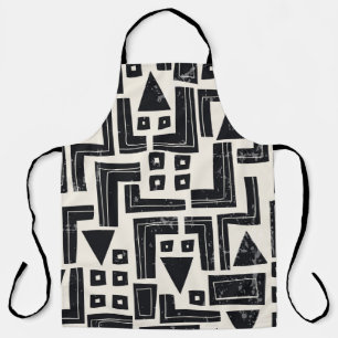 Watercolor abstract shapes apron