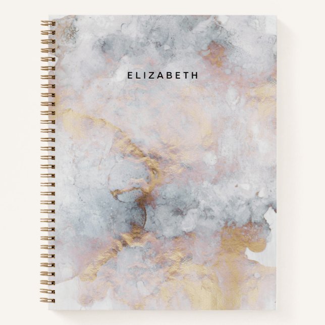 Watercolor Abstract Spiral Notebook (Front)