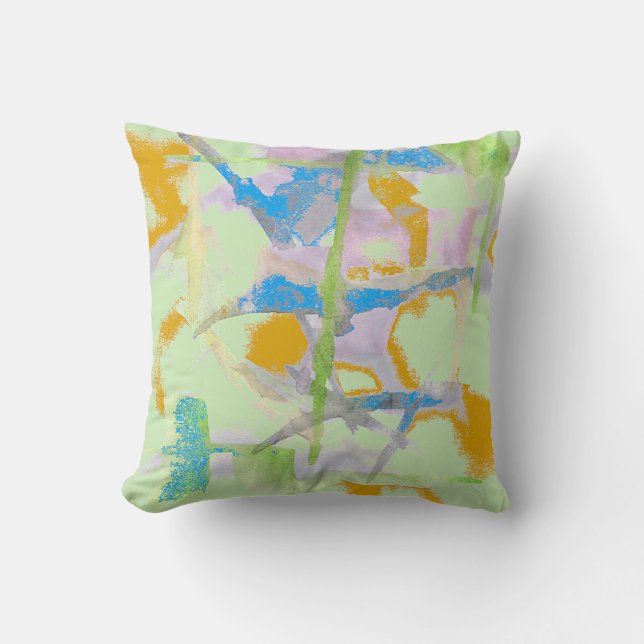 Watercolor Abstraction Cushion (Front)