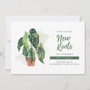 Watercolor Address Change Moving Announcement Card