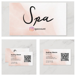 Watercolor Aesthetician Spa Business Card
