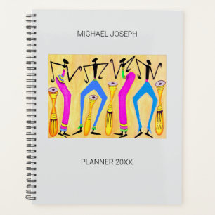 Watercolor African Art, Celebration Dance Planner