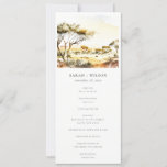 Watercolor African Landscape Wedding Program<br><div class="desc">Earthy Watercolor African Landscape Theme Collection.- it's an elegant script watercolor Illustration of pastel African Landscape ,  perfect for your African destination wedding & parties. It’s very easy to customise,  with your personal details. If you need any other matching product or customisation,  kindly message via Zazzle.</div>