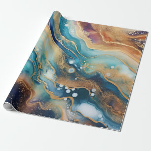 Watercolor Agate Wrapping Paper